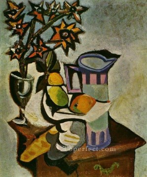 Naturaleza muerta 3 1918 cubista Pablo Picasso Pinturas al óleo
